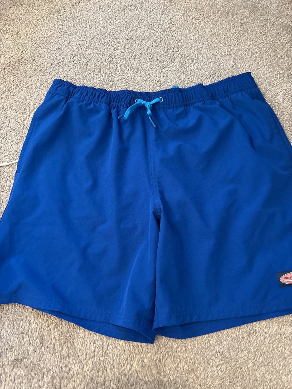 Blue swim trunks